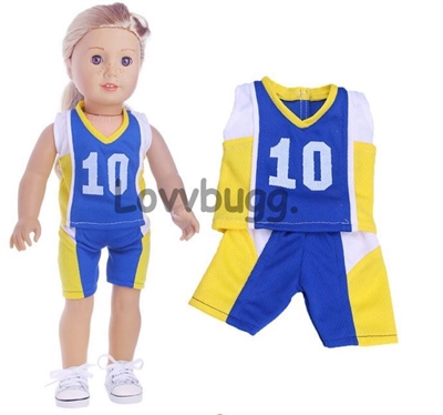 Blue Yellow Sports Uniform