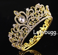 Our Very Best. Stunning Gold Crown Jewelry Accessory for American Girl 18 inch Dolls and Larger