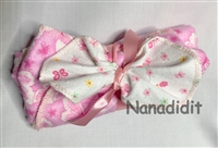 Pink Baby Doll Blanket and Washcloth Set for 15 to 18 inch Dolls