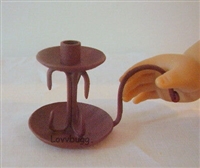 Red Metal Candlestick