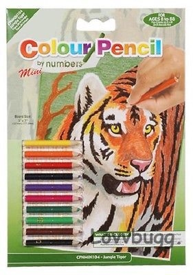 Real Colored Pencils with Tiger