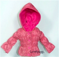 Pink Bubble Jacket for American Girl 18 inch Doll Clothes