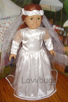 Communion Wedding Dress with Veil