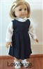 Navy Blue School Uniform Jumper with White Blouse