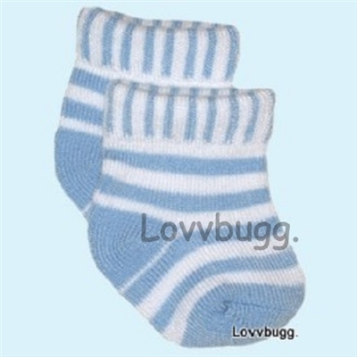 Blue Striped Socks