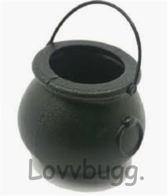 Black Witch's Cauldron Mini Treat Pail for American Girl 18 inch Costume Accessory