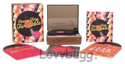 Turntable Record Player Set & 3 Records