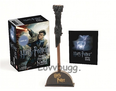 Harry Potter Wand and Book
