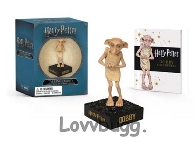 Talking Dobby and Mini Book for American Girl 18 inch Doll Wizarding Accessory