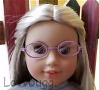 Lavender Glasses for American Girl 18 inch Doll Clothes Accessory