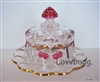 Covered Cake Plate for American Girl 18 inch  Doll Samantha Depression Glass Accessory