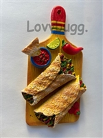 Soft Tacos Fajitas for American Girl 18 inch Doll Hispanic Food Accessory