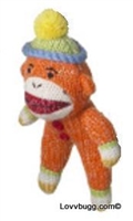 Orange Sock Monkey Mini