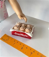 Lovvbugg Cinnamon Rolls in Rectangle Pan for American Girl 18 inch Doll Food Accessory