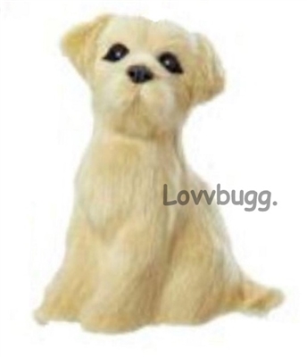 Golden Retriever Dog for American Girl 18 inch or Wellie Wishers Doll Pet Accessory