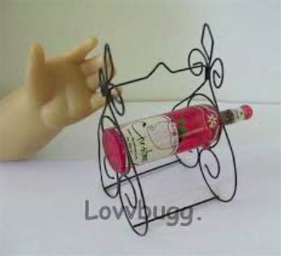 Mini Wine Bottle on Rack