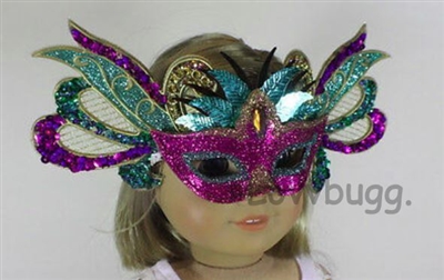 Mini Pink Mardi Gras Mask