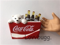 Cooler of Cokes with Bear