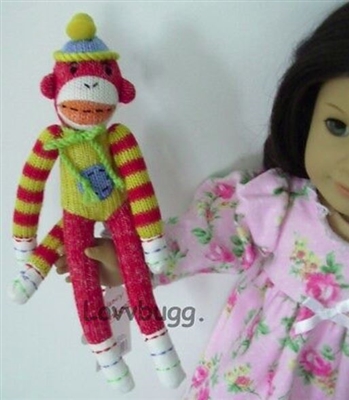 Mini Sock Monkey Red/Yellow