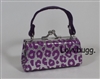 Mini Purple Leopard Purse