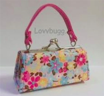 Mini Hot Pink Flower Purse