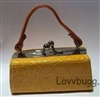 Mini Mustard Yellow Crocodile Purse