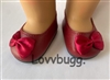 Burgundy Wine Bow Flats