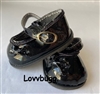 Black Patent Side Bow Mary Janes