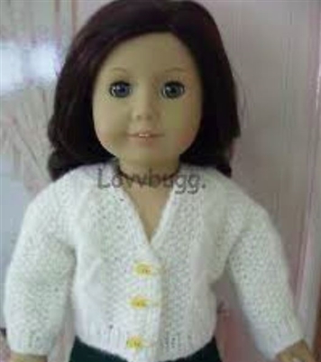 Ivory Pencil Sweater Cardigan