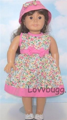 In the Pink Dress Set for American Girl 18 inch Doll Clothes