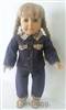 Denim Jacket and Jeans Plaid Set for American Girl 18 inch or Bitty Baby Born Doll Clothes