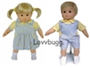 Both Twins Baby Giraffe Yellow and Blue Sets for Bitty Twins or Baby Born Doll Clothes