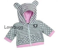 Panda Hoodie Jacket for Bitty Baby Doll Clothes