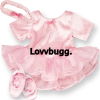 Pink Tutu with Slippers or Swimsuit for18 inch American Girl or Bitty Baby Born Doll Clothes