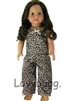 Leopard Pajamas for American Girl 18 inch Doll Clothes