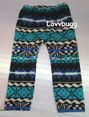 Blue Alpine Leggings