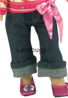 Jeans with Satin Sash