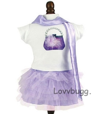 Lavender Tulle Skirt Set