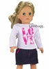 Love Shirt and Skirt Set