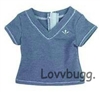 Blue V Neck T-Shirt