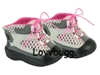Sporty Gray and Pink Hiking Boots