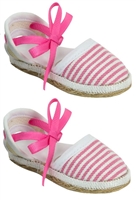 Pink Stripe Espadrilles