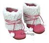 Pink Sherpa Pom Boots