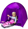 Purple Tent for American Girl 18 inch Doll Camping Furniture Accessory