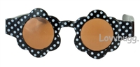 Black Flower Dots Sunglasses