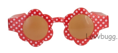 Red Flower Dots Sunglasses