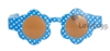 Blue Flower Dots Sunglasses