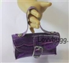 Purple Crocodile Purse