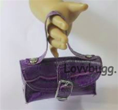 Purple Crocodile Purse