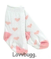 Pink Heart Socks